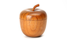 木质创意实木苹果碗